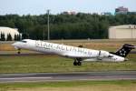 Lufthansa Regional Canadair Regjet CRJ701ER D-ACPQ beim Start in Berlin-Tegel am 26.07.2009
