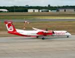Air Berlin De Havilland Canada DHC-8-402Q D-ABQB am 14.08.2009 auf dem Flughafen Berlin-Tegel