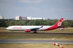 Airbus A330-322 D-AERS Air Berlin ist gerade in Berlin Tegel gelandet, 30.08.09.
