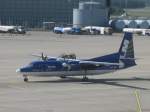 Fokker 50 der VLM nach der Landung in Berlin-Tegel