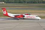 Air Berlin De Havilland Canada DHC-8-402Q D-ABQI am 12.09.2009 auf dem Flughafen Berlin-Tegel