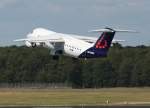 Brussels Airlines Avro Regjet RJ 100 OO-DWD beim Start in Berlin-Tegel am 12.09.2009