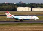 Austrian Arrows Fokker 70 OE-LFQ beim Start in Berlin-Tegel am 20.09.2009