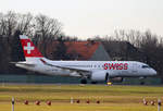 Swiss, Airbus A 220-100, HB-JBG, TXL, 29.12.2019