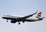 British Airways, Airbus A 320-251N, G-TTNJ, TXL, 19.01.2020
