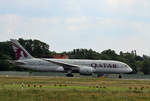 Qatar Airways, Boeing B 787-8 Dreamliner, A7-BCG, TXL, 03.07.2020