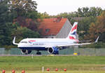 British Airways, Airbus A 320-251N, G-TTNC, TXL, 11.10.2020