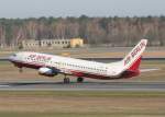 Air Berlin B 737-8Q8 D-ABBU beim Start in Berlin-Tegel am 02.04.2010
