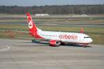 Air Berlin B 737-86J(WL) D-ABKF bei der Ankunft in Berlin-Tegel am 02.04.2010
