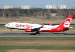 Air Berlin B 737-86J(WL) D-ABBC beim Start in Berlin-Tegel am 02.04.2010
