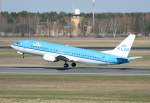 KLM B 737-406 PH-BTG beim Start in Berlin-Tegel am 02.04.2010