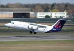 Brussels Airlines Avro Regjet RJ100 OO-DWC beim Start in Berlin-Tegel am 02.04.2010