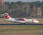 CSA ATR-72-202 OK-XFC nach der Landung in Berlin-Tegel am 03.04.2010