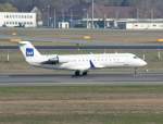 Cimber Air (SAS) Canadair Regjet CRJ100LR OY-RJE beim Start in Berlin-Tegel am 03.04.2010