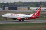 Air Berlin B 737-76J(WL) D-ABLA beim Start in Berlin-Tegel am 24.04.2010