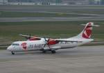 CSA ATR-72-202 OK-XFB am frhen Morgen des 01.05.2010 auf dem Flughafen Berlin-Tegel