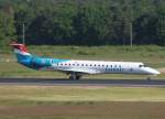 Luxair Embraer ERJ 145 LX-LGY nach der Landung in Berlin-Tegel am 03.06.2010