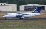 Blue 1 Avro Regjet RJ85 OH-SAO nach der Landung in Berlin-Tegel am 31.07.2010