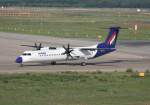 Malev De Havilland Canada DHC-8-402Q HA-LQB bei der Ankunft in Berlin-Tegel am 22.08.2010
