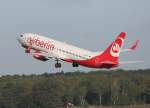 Air Berlin B 737-86J D-ABKH beim Start in Berlin-Tegel am 18.09.2010 