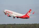 Air Berlin B 737-86J D-ABKJ beim Start in Berlin-Tegel am 18.09.2010