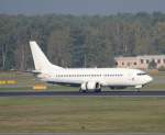 Bulgaria Air B 737-3L9 LZ-BOU nach der Landung in Berlin-Tegel am 09.10.2010