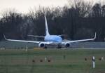 KLM B 737-7K2 PH-BGL auf dem Weg zum Start in Berlin-Tegel am 16.01.2011