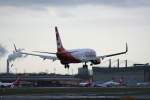 Air Berlin B 737-86J D-ABKO kurz vor der Landung in Berlin-Tegel am 16.01.2011
