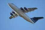 Blue 1 Avro Regjet RJ85 OH-SAK beim Start in Berlin-Tegel am 12.02.2011
