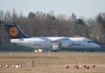 Lufthansa Regional(CityLine) Avro Regjet RJ85 D-AVRQ am 06.03.2011 auf dem Flughafen Berlin-Tegel