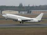 Bulgaria Air B 737-330 LZ-BOV beim Start in Berlin-Tegel am 02.04.2011