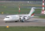 Bulgaria Air BAe 146-300 LZ-HBG bei der Ankunft in Berlin-Tegel am 16.04.2011