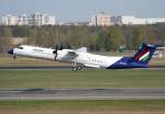 Malev De Havilland Canada DHC-8-402Q HA-LQA beim Start in Berlin-Tegel
