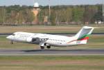 Bulgaria Air BAe 146-300 LZ-HBG beim Start in Berlin-Tegel am 16.04.2011