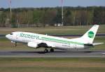 Germania B 737-3M8 D-AGEK beim Start in Berlin-Tegel am 16.04.2011