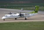 Air Baltic De Havilland Canada DHC-8-402Q YL-BAI bei der Ankunft in Berlin-Tegel am 16.04.2011