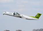 Air Baltic De Havilland Canada DHC-8-402Q YL-BAI beim Start in Berlin-Tegel am 16.04.2011