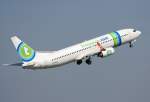 Transavia B 737-8EH PH-GGZ nach dem Start in Berlin-Tegel am 21.04.2011