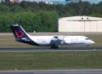 Brussels Airlines Avro Regjet RJ100 OO-DWG nach der Landung in Berlin-Tegel am 30.04.2011