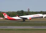 Air Berlin A 330-322 D-AERQ beim Start in Berlin-Tegel am 30.04.2011