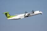 Air Baltic De Havilland Canada DHC-8-402Q YL-BAI beim Start in Berlin-Tegel am 30.04.2011