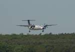 Malev De Havilland Canada DHC-8-402Q HA-LQB kurz vor der Landung in Berlin-Tegel am 08.05.2011