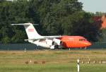 TNT BAe 146-200QC OO-TAZ kurz vor dem Start in Berlin-Tegel am 02.06.2011