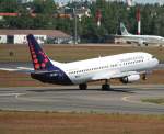 Brussels Airlines B 737-4Q8 OO-VET beim Start in Berlin-Tegel am 02.06.2011