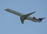 SAS Canadair Regjet CRJ900 OY-KFK beim Start in Berlin-Tegel am 06.07.2011
