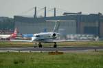 Privater Gulfstream III N456AL nach der Landung in Berlin-Tegel am 26.08.2011