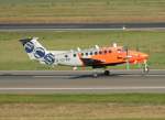 Flight Calibration Service Beech B 300 Super King Air 350 D-CFMD beim Start in Berlin-Tegel am 01.10.2011