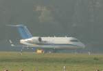 Private Canadair Challenger 604 I-WISH kurz vor dem Start in Berlin-Tegel am 29.10.2011