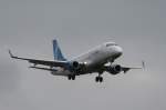Finncomm Airlines Embraer ERJ-170-100STD OH-LEK kurz vor der Landung in Berlin-Tegel am 19.02.2012