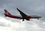 Air Berlin A 330-223 D-ABXB kurz vor der Landung in Berlin-Tegel am 19.02.2012
